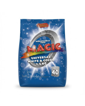 Пральний порошок MAGIC Universal White & Color, 1,5 кг
