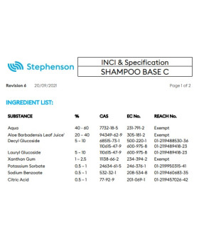 Основа для шампуню Crystal Shampoo Base Organic Ingredients Англія (готовий шампунь без ароматизаторів Paraben Free)) - 1000г-foto2