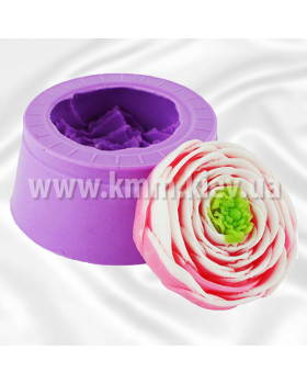 Силіконова форма люкс Ранункулюс малий 3D