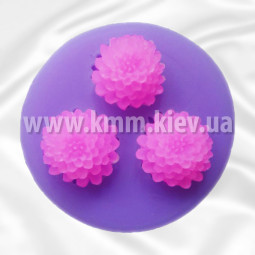 Силиконовый молд-мини Три хризантемы