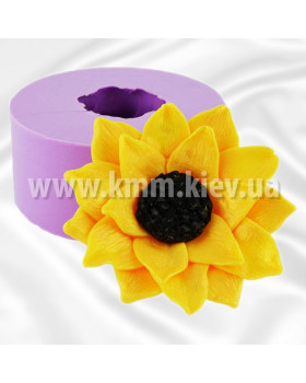 Силіконова форма люкс Соняшник малий 3D (букетний)