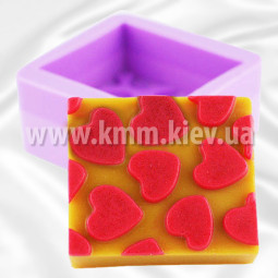 Силиконовая форма люкс сердечки любовь 3D