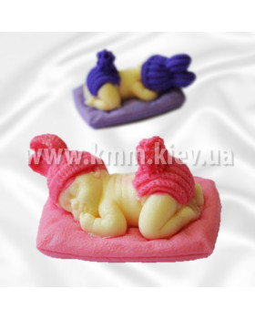 Силиконовая форма люкс малыш на подушке 3D