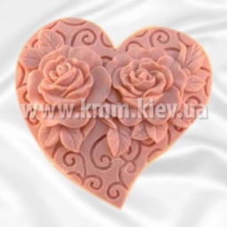 Силиконовая форма люкс Любовь навеки (сердце)3D