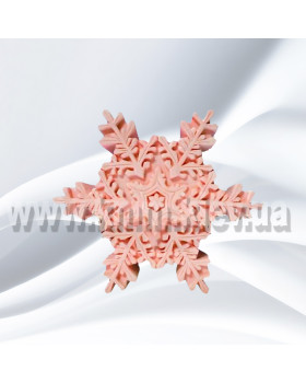 Силіконова форма люкс Сніжинка №9 3D