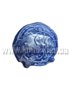 Пластикова форма Риба в колі волосіні та вудки Пластикова форма Риба в колі волосіні та вудки