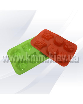 Силіконова форма планшет Казкові квіти (6шт.) Силіконова форма планшет Казкові квіти (6шт.)