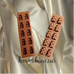 Силіконова форма Ведмедики Планшет (10шт, 50шт) - Планшет міні (10шт.)-foto2