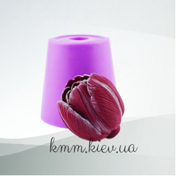 Силиконовая форма Люкс Тюльпан пышный в бутоне 3D-foto3