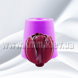 Силиконовая форма Люкс Тюльпан пышный в бутоне 3D-foto2