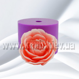 Силиконовая форма люкс Пион Белла Раскрытый Бутон 3D