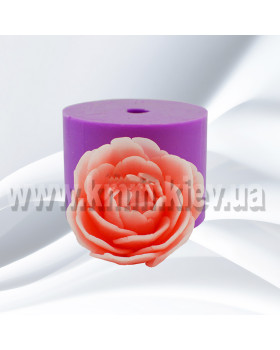 Силіконова форма люкс Півонія Белла Розкритий Бутон 3D