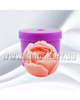 Силіконова форма люкс Півонія Белла У Бутоні 3D