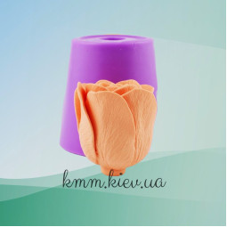 Силиконовая форма люкс Роза Фридом В Бутоне 3D-foto3