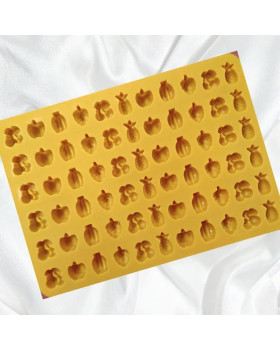 Силіконова форма Фрукти та ягоди (планшет 22шт, планшет 66шт) - Планшет міні (22 шт.)-foto3