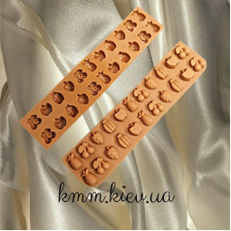 Силиконовая форма Фрукты и ягоды (планшет 22шт, планшет 66шт) - Планшет мини (22 шт.)-foto2