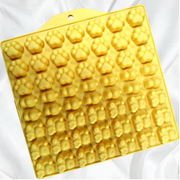 Силіконова форма Котики та Лапка (планшет 16шт, планшет 56шт) - Планшет 56 шт-foto2