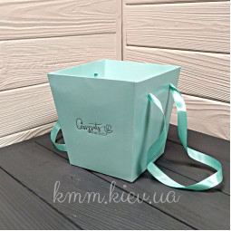 Трапеція низька з ручками 145х135мм в асортименті - Пудровий-foto7