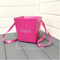 Трапеція низька з ручками 145х135мм в асортименті - Пудровий-foto6