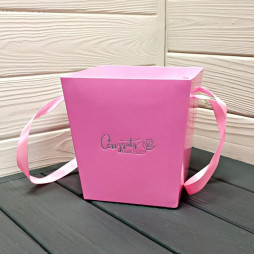 Трапеція низька з ручками 145х135мм в асортименті - Пудровий-foto3