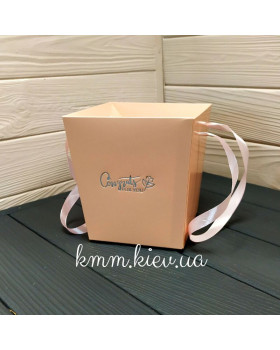 Трапеція низька з ручками 145х135мм в асортименті - Пудровий-foto2