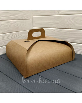 Коробка бонбоньерка крафт 280х280х120мм Коробка бонбоньерка крафт 280х280х120мм