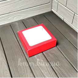 Коробка с квадратным окном 150х150х50мм цвет в ассортименте - Крафт-foto2