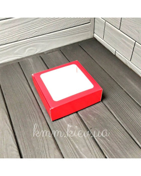 Коробка з квадратним вікном 150х150х50мм в асортименті - Крафт-foto2