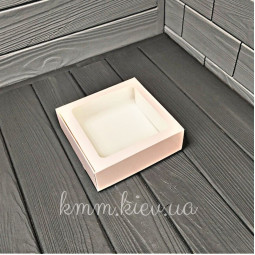 Коробка с квадратным окном 150х150х50мм цвет в ассортименте - Крафт-foto3