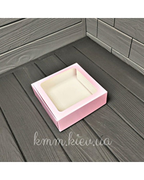 Коробка з квадратним вікном 150х150х50мм в асортименті - Крафт-foto4