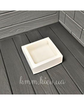 Коробка з квадратним вікном 150х150х50мм в асортименті - Крафт-foto5