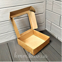 Коробка с квадратным окном 150х150х50мм цвет в ассортименте - Крафт-foto6