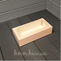 Коробка с окном прямоугольная 200х100х50мм цвет в ассортименте - Крафт-foto3