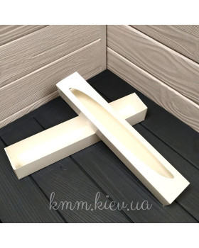 Коробка для макаронс 290х50х45мм Біла