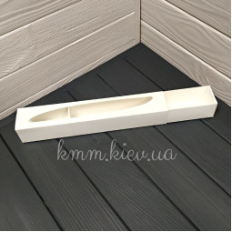 Коробка для макаронс 290х50х45мм Белая-foto2