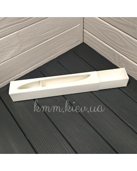 Коробка для макаронс 290х50х45мм Біла-foto2