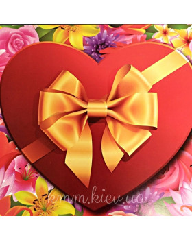 Коробка Серце з бантом 225х150х60мм-foto2