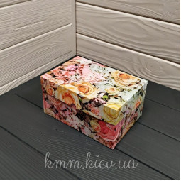 Коробка Цветы 160х110х85мм