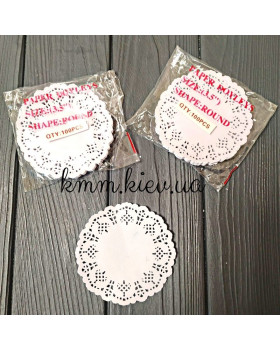 Подложка бумажная круглая диаметр 90мм - 1 шт.