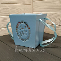 Трапеція з мікрогофри Just for you 150х140мм (L) колір в асортименті - Тіффані-foto7