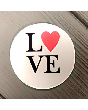 Наклейка Love 3шт 50мм