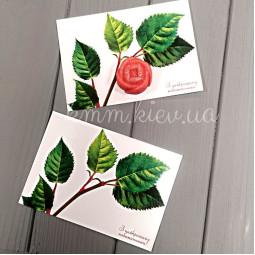 Подложка для мыла З найкращими побажаннями (ветка розы)-foto2