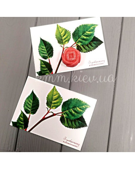 Підкладка для мила З найкращими побажаннями (гілка троянди)-foto2