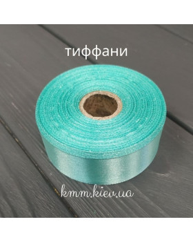 Лента атласная 25мм цвет в ассортименте 1 метр - Голубой-foto12