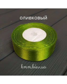 Лента атласная 25мм цвет в ассортименте 1 метр - Голубой-foto10