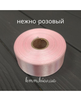 Лента атласная 25мм цвет в ассортименте 1 метр - Голубой-foto3