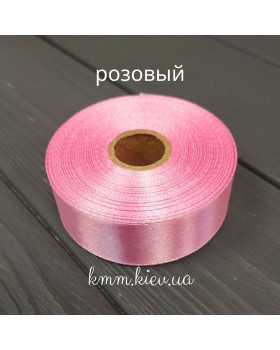 Лента атласная 25мм цвет в ассортименте 1 метр - Голубой-foto2