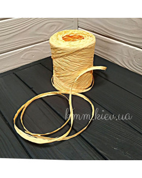 Стрічка Рафія натуральна в асортименті - Синій-foto2