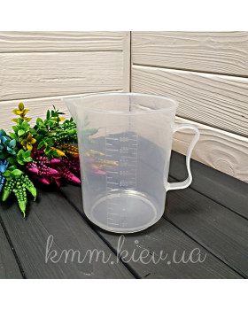 Кружка поліпропіленова з ручкою мірна термостійка (250 мл 500мл 1000мл) - 250мл