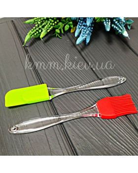 Лопатка и кисточка силиконовые набор Лопатка и кисточка силиконовые набор